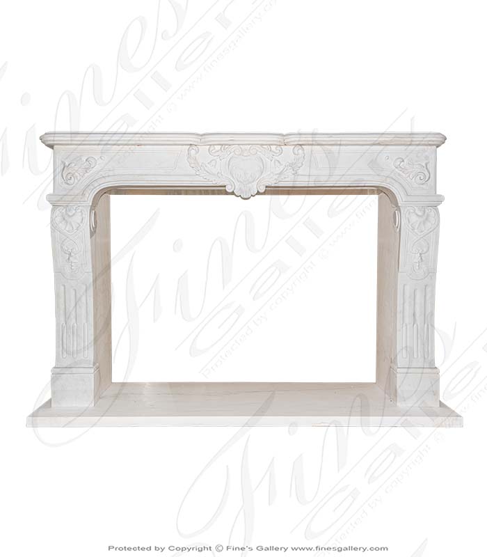 Marble Fireplaces  - European Style Marble Fireplace - MFP-1910