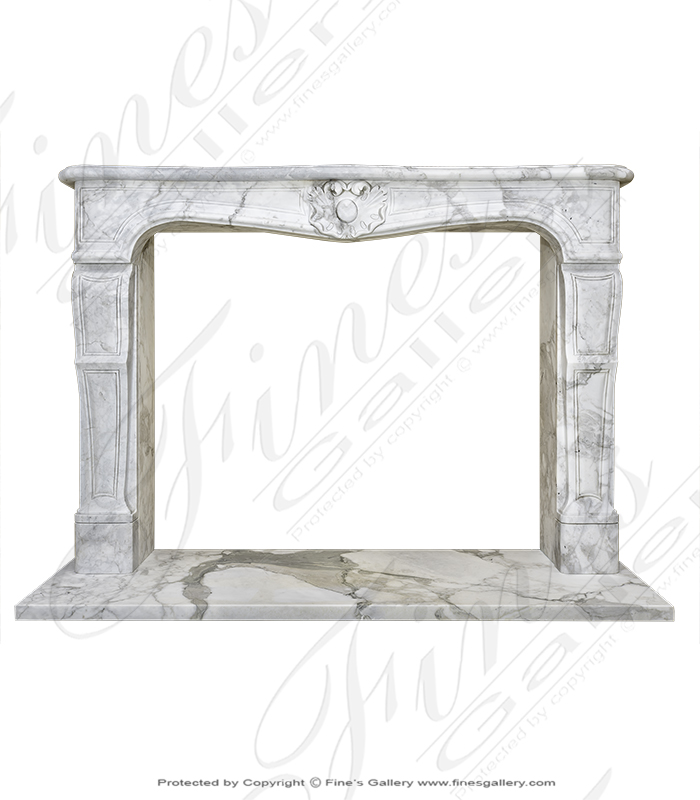 Marble Fireplaces  - Antique French Provincial Style Calacatta Surround - MFP-1962