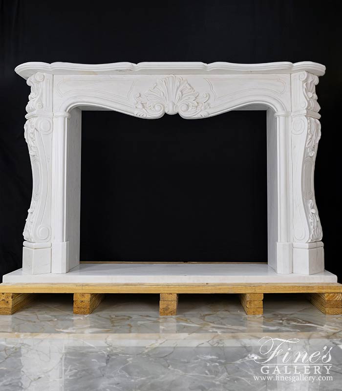 Marble Fireplaces  - Elegant French Marble Surround - MFP-2007