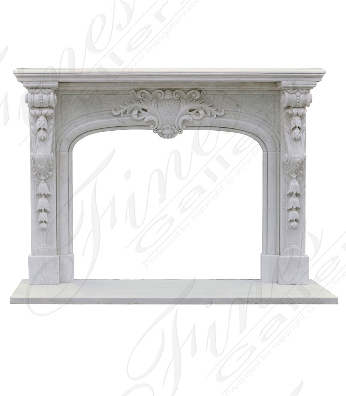 Marble Fireplaces  - Rare French Style Marble Surround - MFP-2123