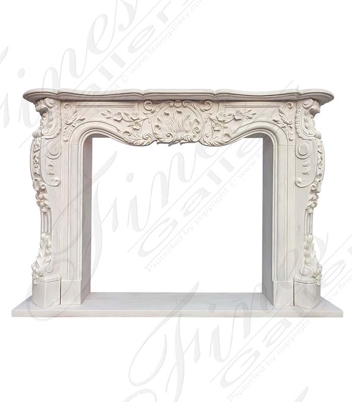 Marble Fireplaces  - Oversized French Louis XV Mantel - MFP-2169