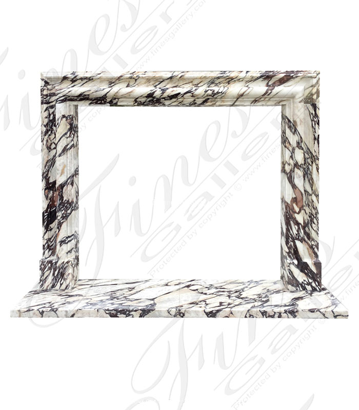 Search Result For Marble Fireplaces  - Stunning Bolection Surround In Breccia Viola - MFP-2275