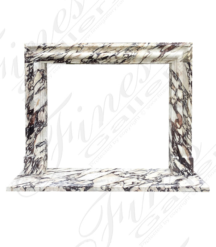 Marble Fireplaces  - Stunning Bolection Surround In Breccia Viola - MFP-2275