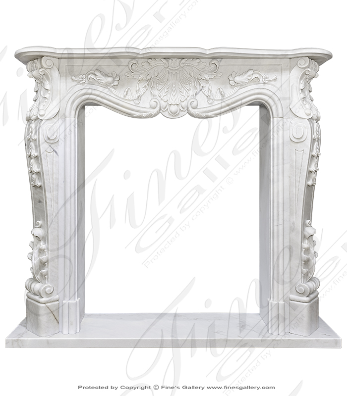 Stunning Statuary French Style Marble Surround