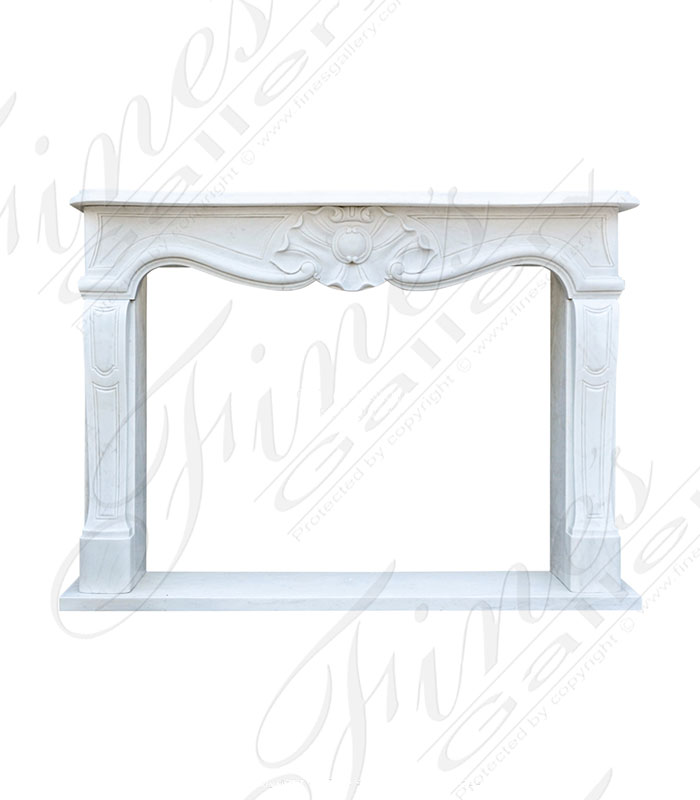 Marble Fireplaces  - Simple French Marble Mantel - MFP-2249