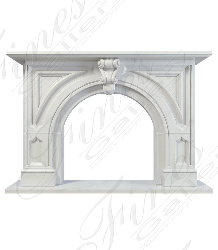 Arched Marble Fireplace Surround