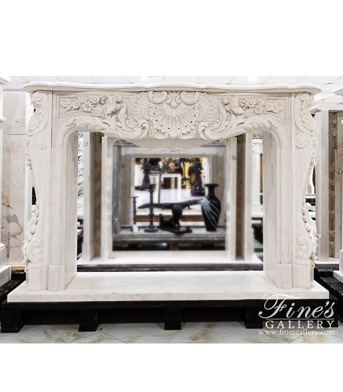 Stunning French Versailles Supreme Marble Fireplace Mantel