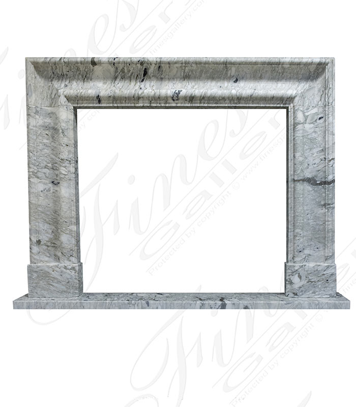 Search Result For Marble Fireplaces  - Bolection Style Fireplace Mantel In Italian Arabascato Marble - MFP-2480