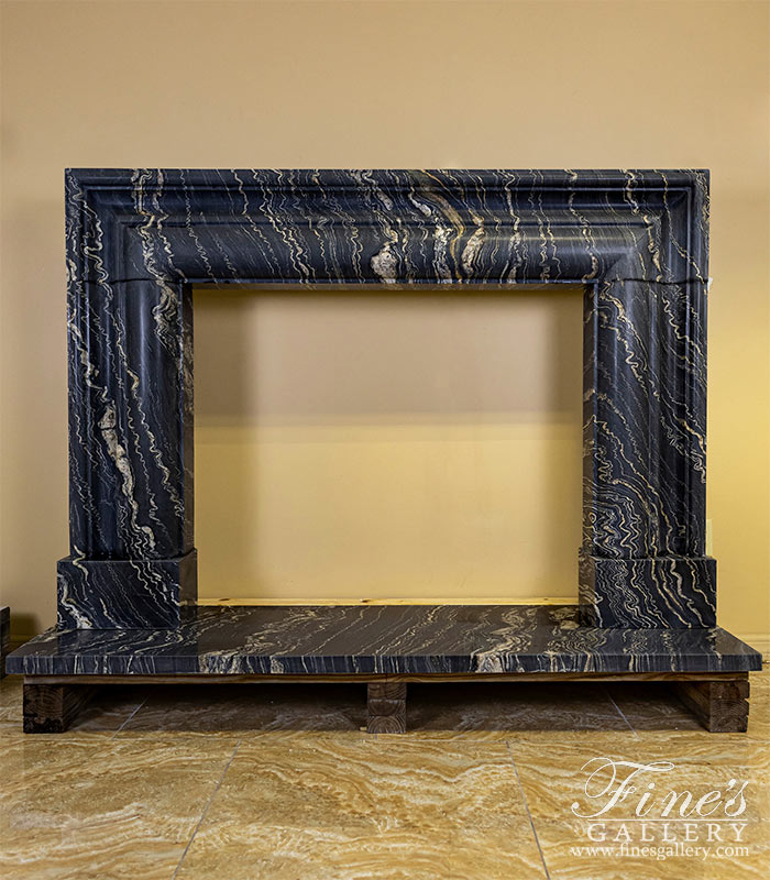 Marble Fireplaces  - A Deep Relief Bolection Style Mantel In Tropical  Storm Quartz - MFP-2555