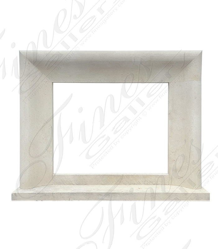 Marble Fireplaces  - Modern Bolection Style Surround In French Limestone - MFP-2559
