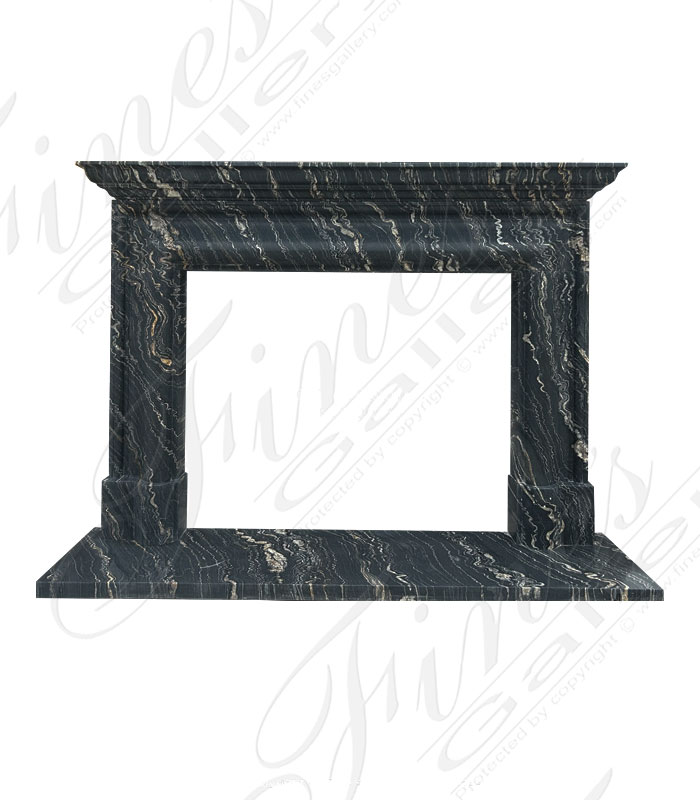 An Exotic Tropical Storm Quartize Bolection Style Mantel With Shelf