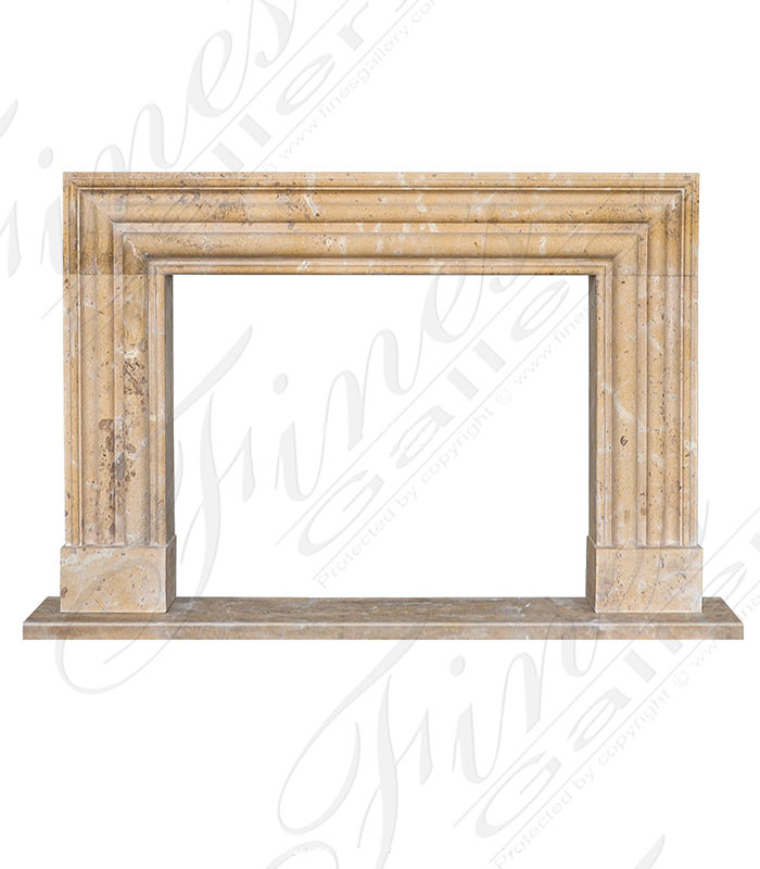 Marble Fireplaces  - Oversized Bolection Style Mantel In Verona Limestone - MFP-2623