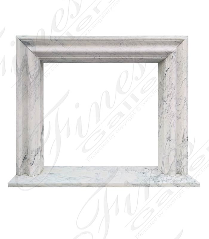 Marble Fireplaces  - Bolection Style Mantel In Arabascato Corchia - MFP-2655