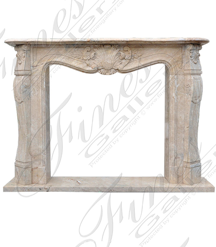 Marble Fireplaces  - Italian Bianco Perlino Mantel - MFP-1588