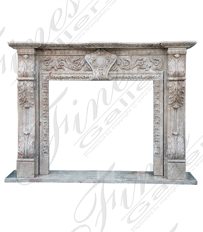 Marble Fireplaces  - Classic Grandeur Marble Mantel - MFP-870