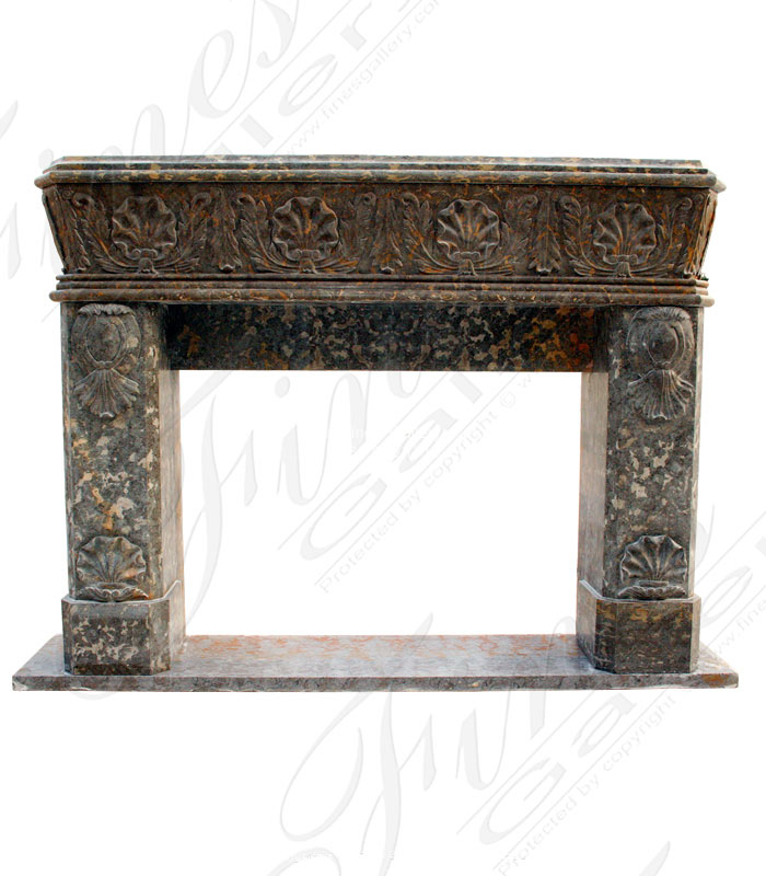 Search Result For Marble Fireplaces  - Cream Marble Neoclassical Fireplace Mantel - MFP-974