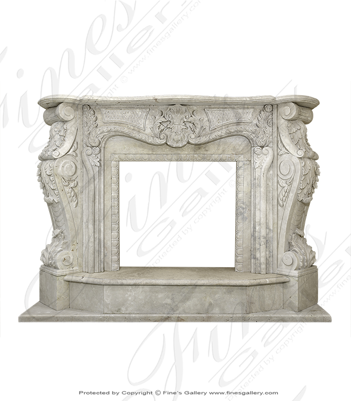 Marble Fireplaces  - Emperors Garden Beige Marble Surround - MFP-764