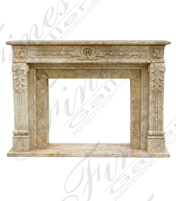Search Result For Marble Fireplaces  - Contemporary White Onyx Mantel - MFP-1556