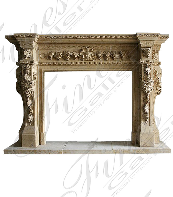 Marble Fireplaces  - Prized Vineyards Marble Mantel - MFP-915
