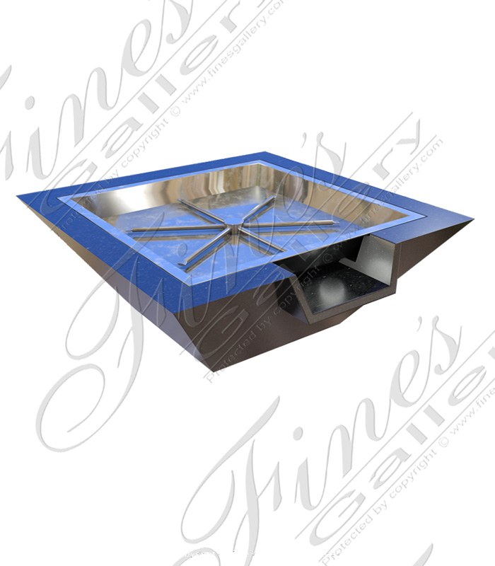 Marble Firepits  - Absolute Black Granite Firepit - MFPT-002