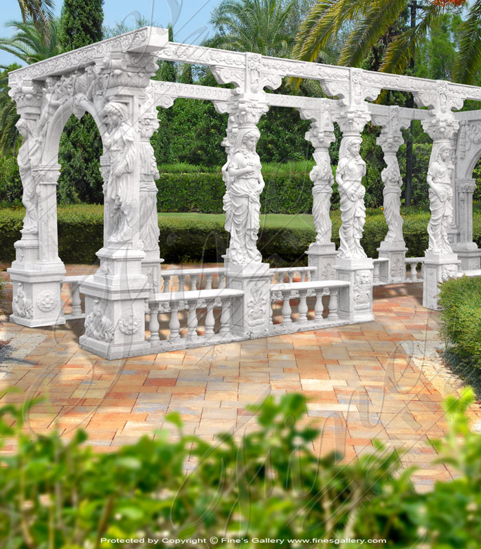 Marble Gazebos  - Isle Of Enchantment Gazebo - MGZ-244