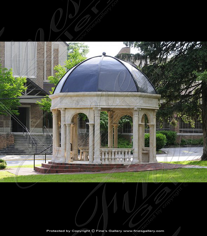 Marble Gazebos  - Classical Vision Marble Gazebo - MGZ-245