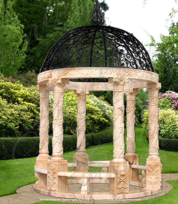 Marble Gazebos  - Eternal Vineyards Marble Gazebo - MGZ-271