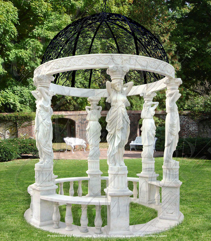 Marble Gazebos  - Classical Greece Marble Gazebo - MGZ-276