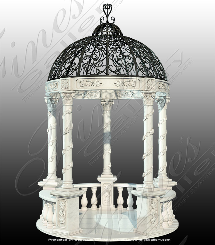 Marble Gazebos  - Victorian Marble Gazeebo - MGZ-283