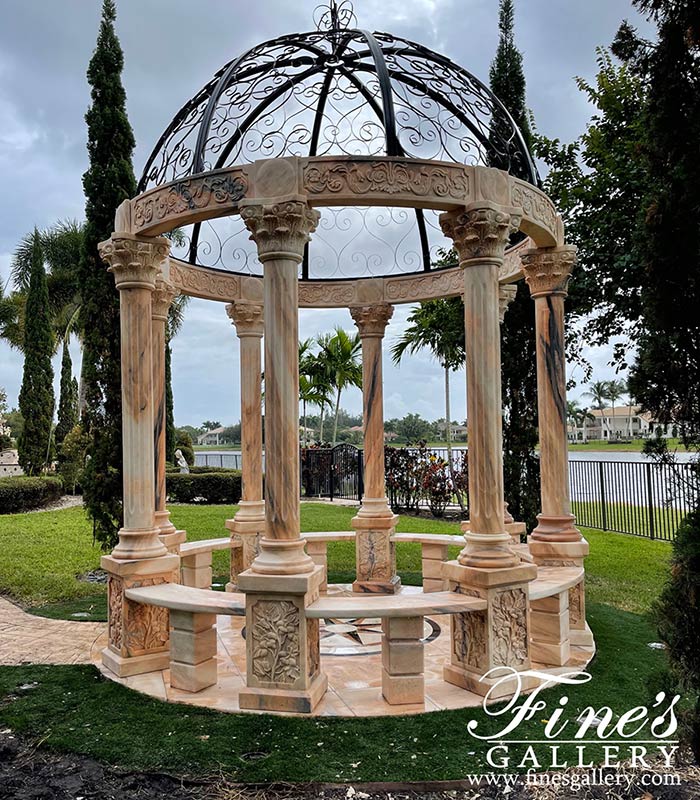 Marble Gazebos  - Marble Gazebo - MGZ-296