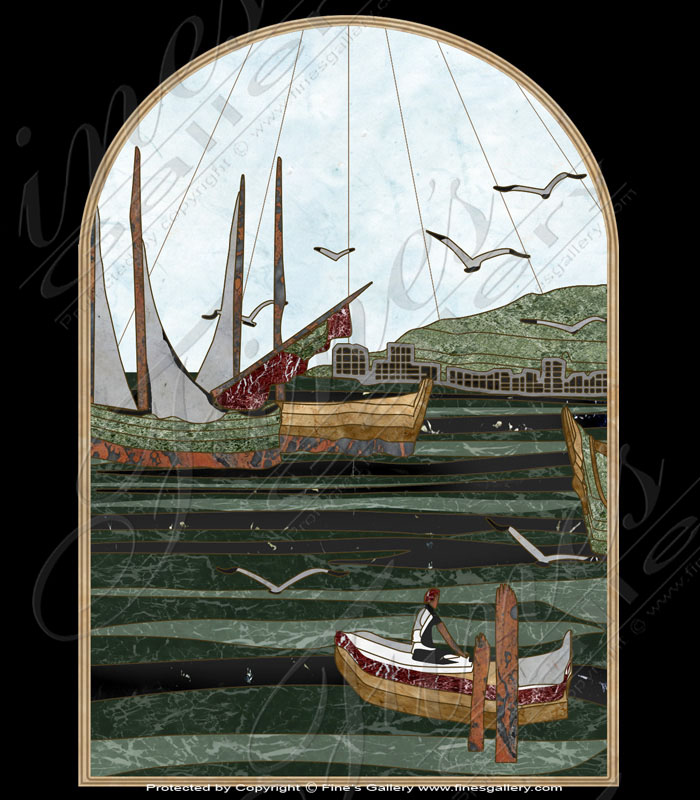 Marble Inlays  - Out To Sea Marble Inlay - MID-016