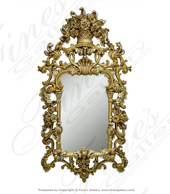 Mirror Mirrors  - Ornate Gold Gild Mirror - MIRR-002