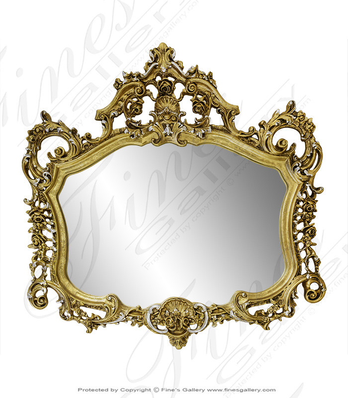 Search Result For Mirror Mirrors  - Ornate Gold Gild Mirror - MIRR-002