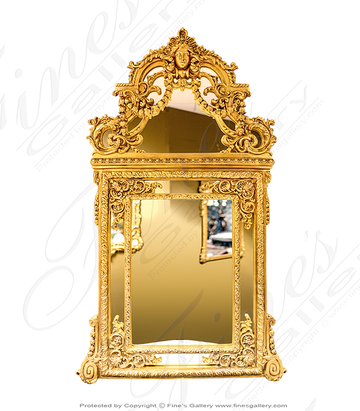 Search Result For Mirror Mirrors  - Elaborate Louis XV Gold Gild Mirror - MIRR-009