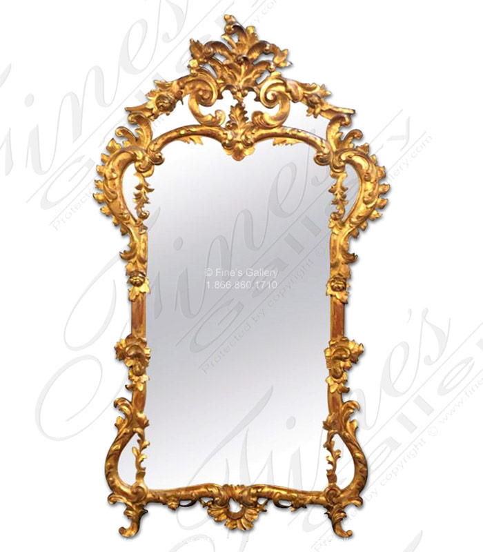 Mirror Mirrors  - Louis XV Gold Gild Mirror - MIRR-010