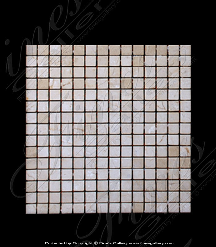 Marble Mosiacs  - Small Squares Marble Mosaic - MMT-027