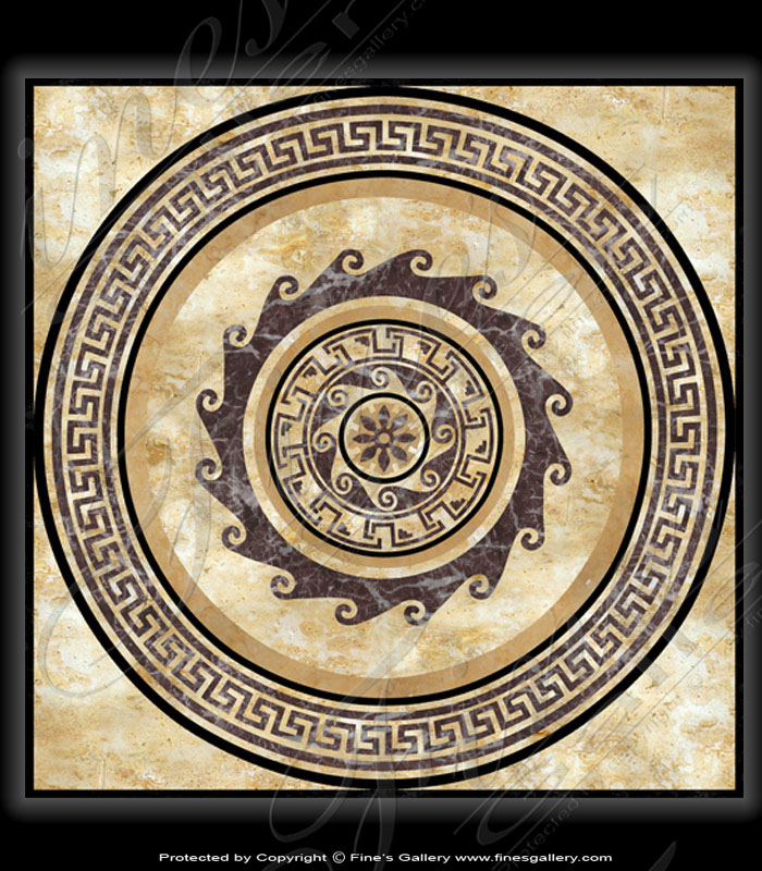 Marble Mosiacs  - Grecian Marble Mosaic - MMT-062