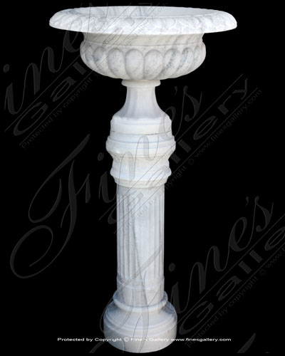 Marble Planters  - Large Basin Marble Planter - MP-304