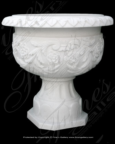 Search Result For Marble Planters  - Grapevine Marble Planter - MP-280