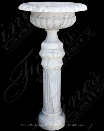 Search Result For Marble Planters  - Large Basin Marble Planter - MP-304