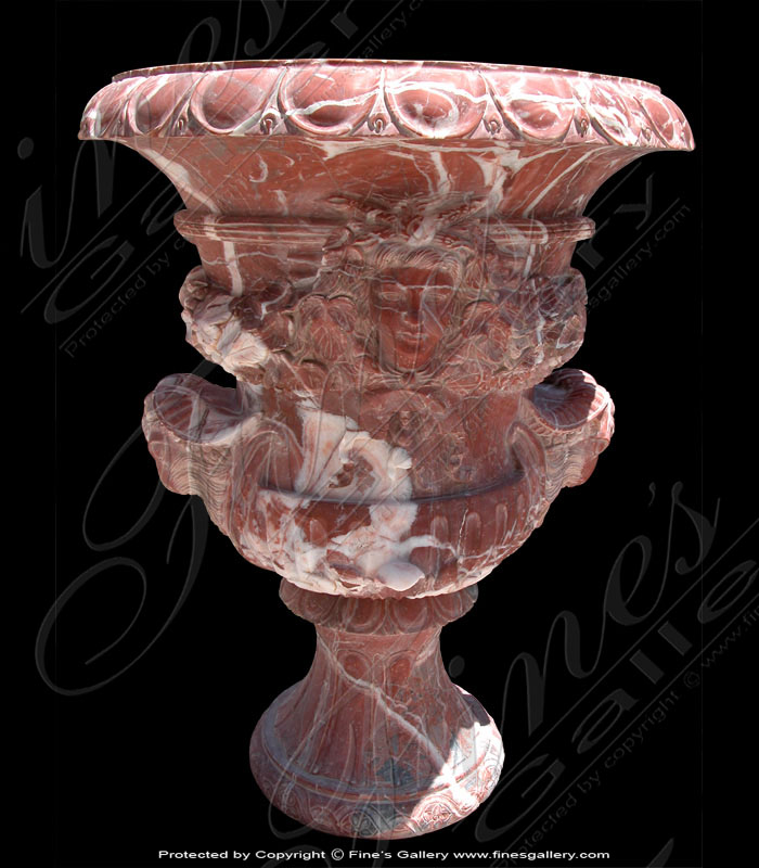 Marble Planters  - Ornate Luxury White Marble Planters - MP-317