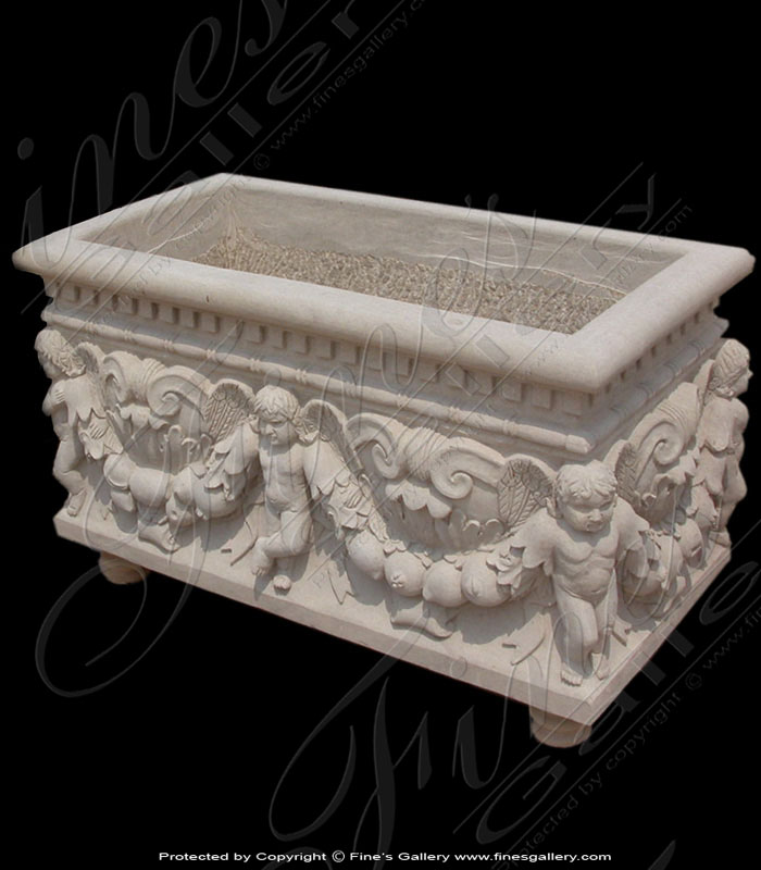 Marble Planters  - Baby Angels Marble Planter - MP-148