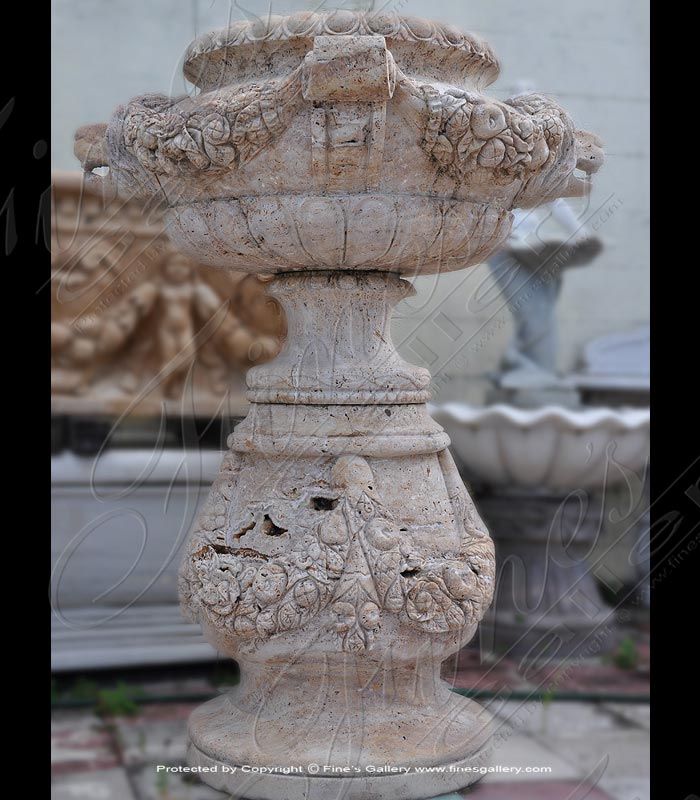 Search Result For Marble Planters  - Marble And Bronze Planter Pair - MP-390