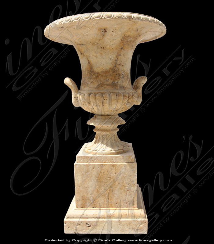 Marble Planters  - Soft Golden Marble Planter - MP-184