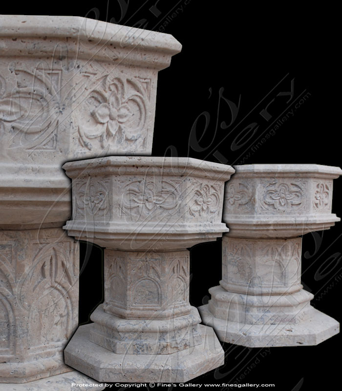 Marble Planters  - Octagon Flower Planter - MP-207