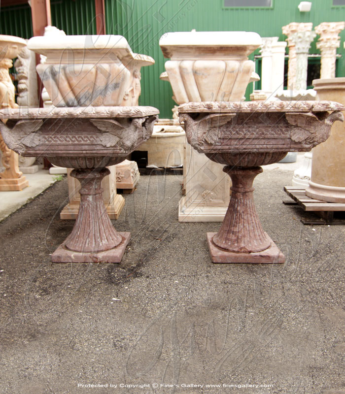Marble Planters  - Round Marble Planter - MP-265