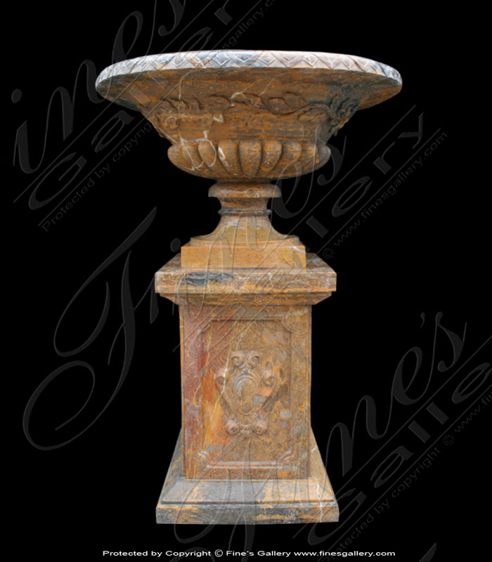 Search Result For Marble Planters  - Leaf Vine Marble Planter - MP-243