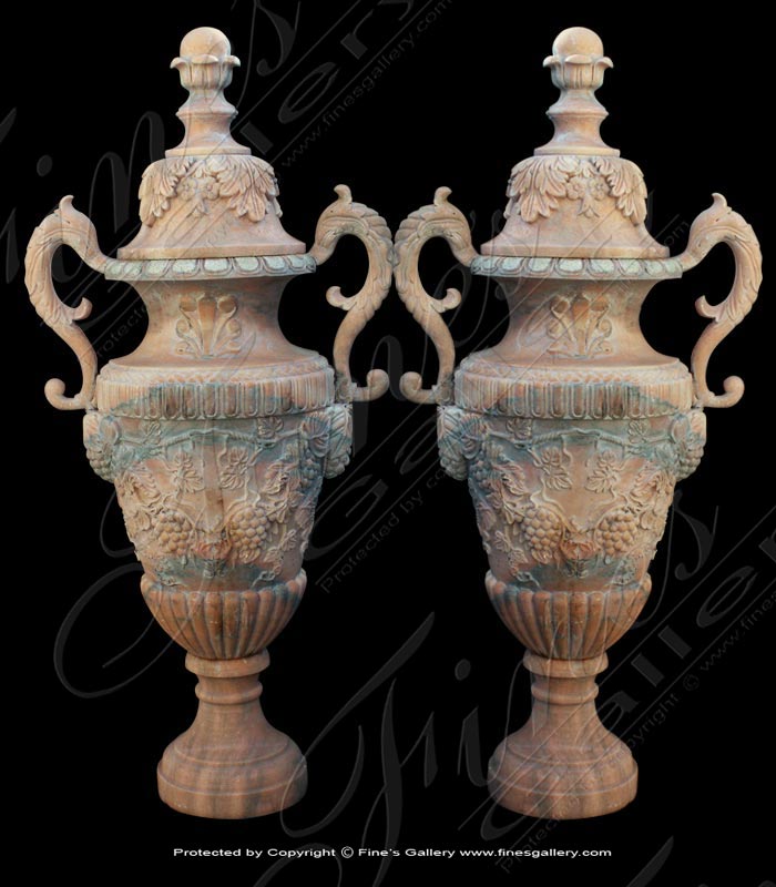 Search Result For Marble Planters  - Ornate Green Marble Planter - MP-124