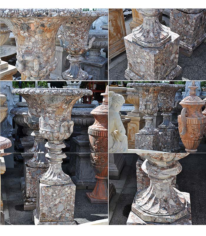 Search Result For Marble Planters  - Granite Planter Pair - MP-410