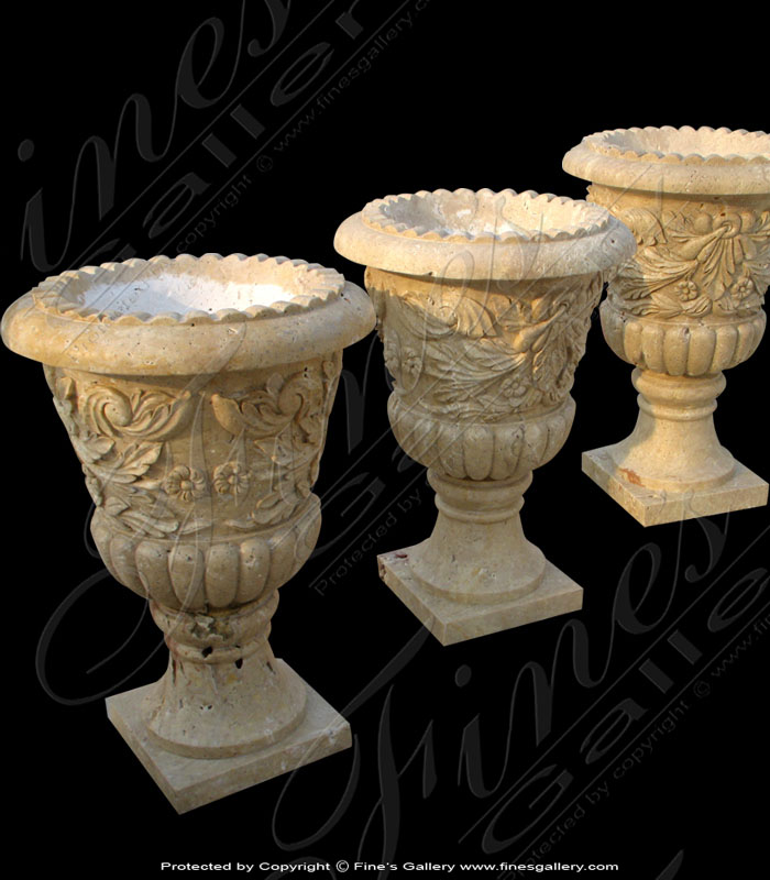 Search Result For Marble Planters  - Grapevine Marble Planter - MP-280